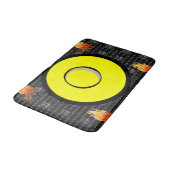 Badewanne mit Feuer Badematte (Schrägansicht)