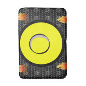 Badewanne mit Feuer Badematte (Vorderseite Vertikal)