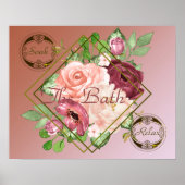 Badewanne mit Rose Poster (Vorne)