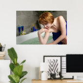 Badewanne Poster (Heimbüro)