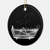 Badewanne-Röntgenstrahl-Skelett - Keramik Ornament (Links)