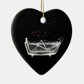 Badewanne-Röntgenstrahl-Skelett - Keramikornament (Rechts)