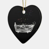 Badewanne-Röntgenstrahl-Skelett - Keramikornament (Links)