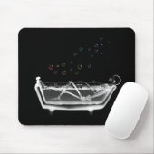 Badewanne-Röntgenstrahl-Skelett - Mousepad (Mit Mouse)