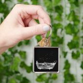 Badewanne-Röntgenstrahl-Skelett - Schlüsselanhänger (Hand)