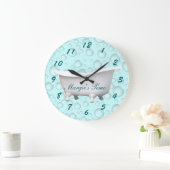 Badewanne u. Blasen-Uhr fertigen besonders an u. Große Wanduhr (Zuhause)