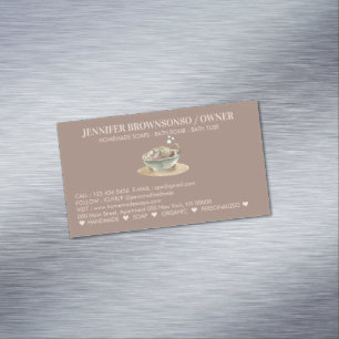 Badewannen-Blasen Sojawachs-Seife Magnetische Visitenkarte