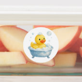 Badewannen-Gummiente mit Blasen Etiketten (Befestigt)