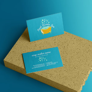 Badewannen-Seifenblasen-Shampoo Visitenkarte