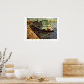 Badewiese an der Seine in Asniere von Van Gogh. Poster (Küche)