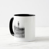 Badezäune und Leuchtturm Tasse (Vorderseite Links)