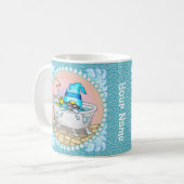 Badezeit-Gnom Kaffeetasse (Vorderseite Links)