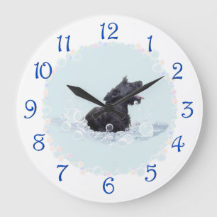Badezeit Große Wanduhr