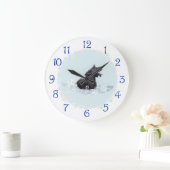 Badezeit Große Wanduhr (Zuhause)