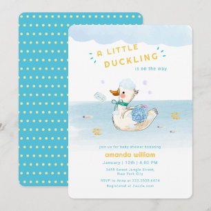 Badezeit Kleines Entlein Baby Shower Einladung