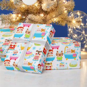 Badezeit mit Schaumbad (BITTE LESEN SIE UNTEN) Geschenkpapier