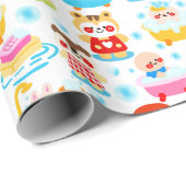 Badezeit mit Schaumbad (BITTE LESEN SIE UNTEN) Geschenkpapier (Rolleneckpunkt)