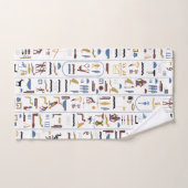 Badezimmer ägyptische Hieroglyphen Ägypten Pharaoh Badhandtuch Set (Handtuch)