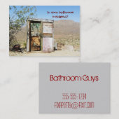 Badezimmer-Bau-Vintage Geschäfts-Karten Visitenkarte (Vorne/Hinten)