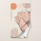 BADEZIMMER-DEKORATION, NEUTRALES ERDTEINTOWEL-SET, BADHANDTUCH SET (Handtuch)