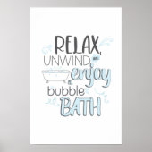 Badezimmer-Dekoration, Wandkunst, Design der Wasch Poster (Vorne)