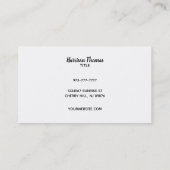 Badezimmer-Erneuerungs-Slogan-Visitenkarten Visitenkarte (Rückseite)