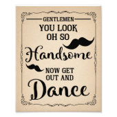 BADEZIMMER FÜR MÄNNER Party oder Hochzeit Fotodruck (Vorne)