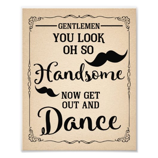 BADEZIMMER FÜR MÄNNER Party oder Hochzeit Fotodruck (Vorne)