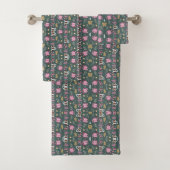 Badezimmer-Handtuch-Set an einer Wand Badhandtuch Set (Insitu)