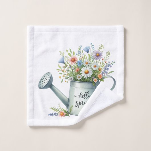 Badezimmer-Handtuch-Set - Pastell-Frühlingsbad-Dek Badhandtuch Set (Waschlappen)
