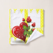 Badezimmer Handtuch Sets Floral (Waschlappen)
