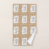 Badezimmer Handtuch Sets Katze (Handtuch)