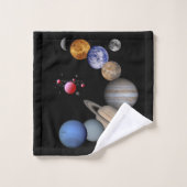Badezimmer Handtuch Sets Planeten (Waschlappen)