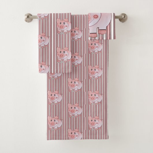 Badezimmer Handtuch Sets Schweine (Insitu)
