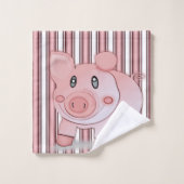 Badezimmer Handtuch Sets Schweine (Waschlappen)