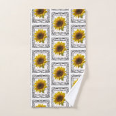 Badezimmer Handtuch Sets Sonnenblumen (Handtuch)