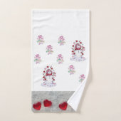 Badezimmer Handtuch Sets Valentinstag Schneemann (Handtuch)