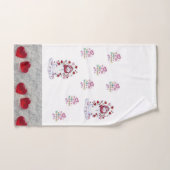 Badezimmer Handtuch Sets Valentinstag Schneemann (Handtuch)