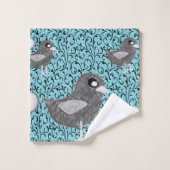 Badezimmer Handtuch Sets Vögel (Waschlappen)