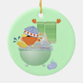 Badezimmer Keramik Ornament (Hinten)