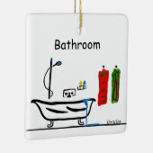 Badezimmer Keramikornament (Rechts)