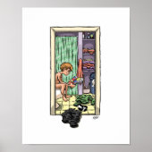 Badezimmer Lesen Poster (Vorne)