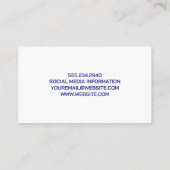 Badezimmer mit Fliesen und Seife | Sauberes Logo Visitenkarte (Rückseite)