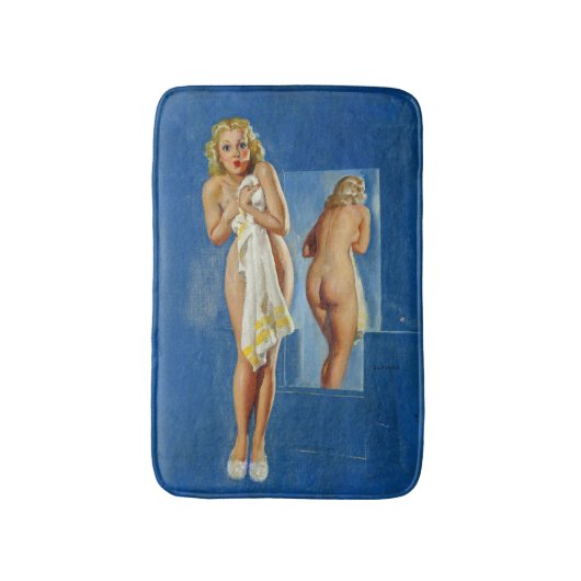 Badezimmer Pin Up Badematte (Vorderseite Vertikal)