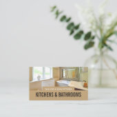 Badezimmer Portrait, Küche & Badezimmer Fitter Visitenkarte (Stehend Vorderseite)