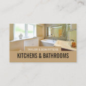 Badezimmer Portrait, Küche & Badezimmer Fitter Visitenkarte (Vorderseite)