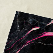 Badezimmer Räume Design Zuhause Schwarzer Glitzer  Strandtuch (Beispiel)