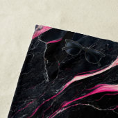 Badezimmer Räume Design Zuhause Schwarzer Glitzer  Strandtuch (Beispiel)