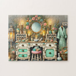 Badezimmer Schminktisch Shabby Chic Wellness Schra Puzzle