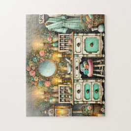 Badezimmer Schminktisch Shabby Chic Wellness Schra Puzzle